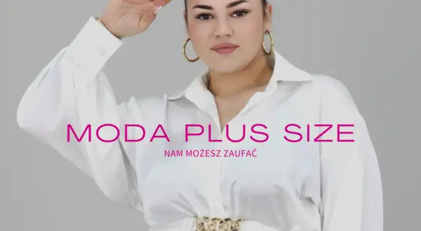 Elegancka kobieta w białej koszuli, prezentująca modę plus size. Wawa odzież turecka duże rozmiary to Twój styl.