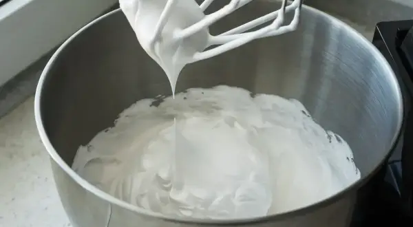 Ubity krem z mascarpone na końcówce miksera. Idealny do deserów.