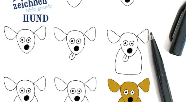 Hunde zeichnen leicht: Einfache Schritt-für-Schritt-Anleitung