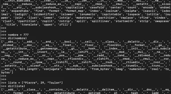 Code Python montrant comment transformer une chaîne de caractère en liste.