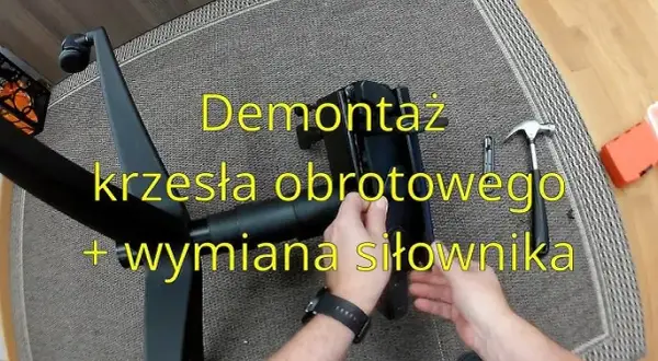 Zapieczony siłownik? Rozłóż krzesło obrotowe jak ekspert!