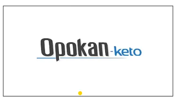 Logo z napisem "Opokan-keto" na białym tle.