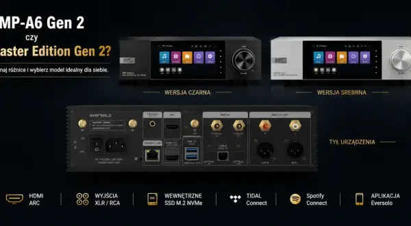 Eversolo DMP-A6 Gen 2 i Master Edition Gen 2: porównanie. Poznaj możliwości PCM i wybierz idealne urządzenie.
