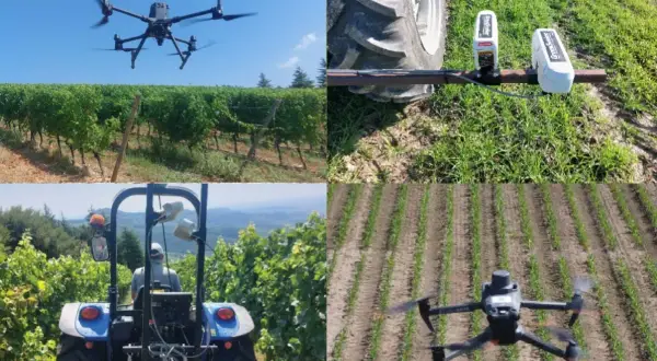 Droni e sensori avanzati rivoluzionano l'agricoltura tecnologia, monitorando vigneti e campi di mais per raccolti ottimali.