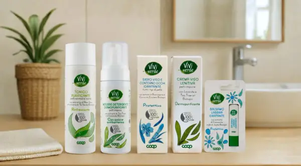 Linea Vivi Verde con aloe vera per una pelle idratata e protetta. Ideale per applicare aloe vera sul viso tutta la notte.