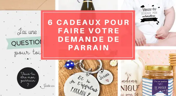 Des cadeaux originaux pour une demande de parrain humoristique. Un body bébé, un porte-clés, une carte à gratter... pour un texte demande parrain humour réussi !