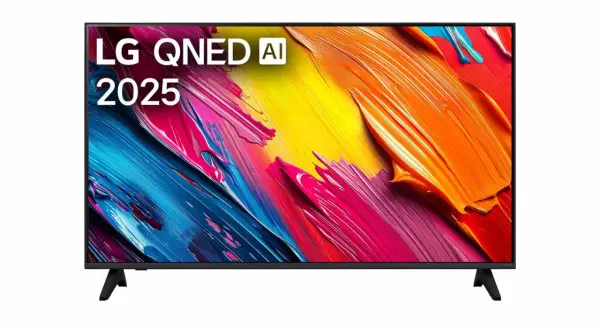 Nowy telewizor LG QNED AI 2025 z kolorowym ekranem. Instrukcja obsługi telewizora LG pomoże Ci go skonfigurować.