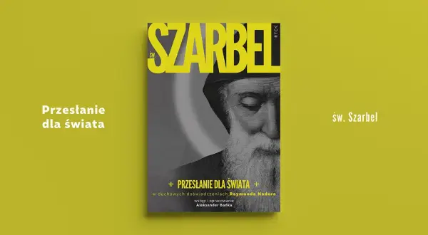 Okładka książki "Szabel. Przesłanie dla świata" ze zdjęciem brodatego mężczyzny w czapce.
