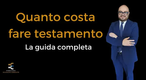 Quanto costa fare testamento olografo depositato dal notaio? Guida completa con avvocati ereditari.