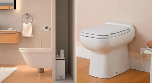 Il trituratore WC come funziona: un sistema compatto che sminuzza i rifiuti per un facile scarico.