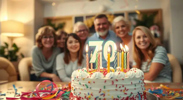 Śmieszne życzenia na 70 urodziny, które rozbawią jubilata i gości