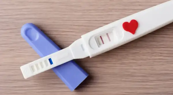 Test ciążowy z dwoma kreskami i serduszkiem. Czy to ciąża, czy tylko okres trwający 2 dni?