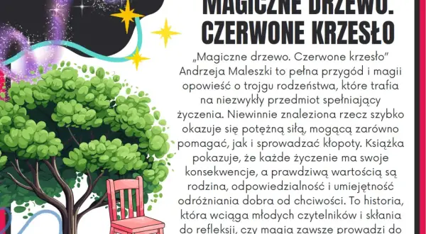 Magiczne drzewo i czerwone krzesło – streszczenie opowieści o magii, życzeniach i ich konsekwencjach.