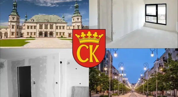 Kielce: Pałac, budowa, herb miasta i ulica Sienkiewicza.