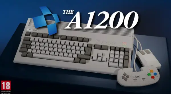 Klawiatura, myszka i joystick do komputera Amiga A1200, idealne do klasycznych gier.