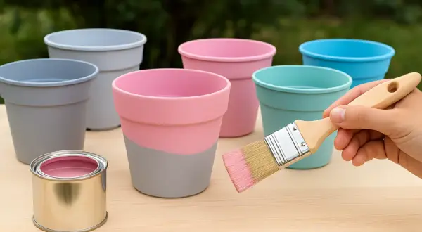 Czym pomalować plastikowe doniczki ogrodowe, by trwały dłużej?