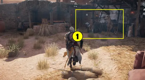 Bayek w Assassin's Creed Origins poradnik. Wskazówka 1: koń w stajni.
