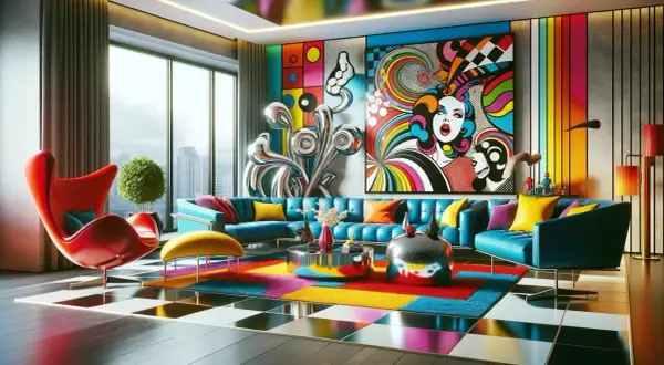 Pop art interior design: Jak ożywić wnętrza kolorami i stylem