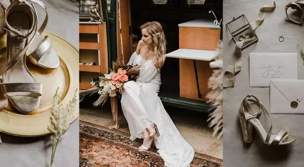 Jakie buty do sukni ślubnej boho? Wybierz idealny model na swój ślub
