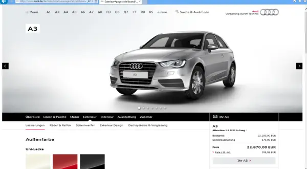 Konfigurator Audi: Jak skonfigurować swój wymarzony samochód online?