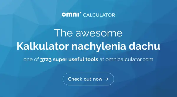 Jak obliczyć kąt nachylenia dachu jednospadowego - prosty kalkulator