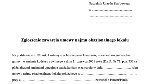 Jak zgłosić umowę najmu okazjonalnego bez błędów i kar skarbowych