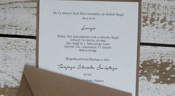 Jak podpisać życzenia na chrzest, by były eleganckie i wyjątkowe