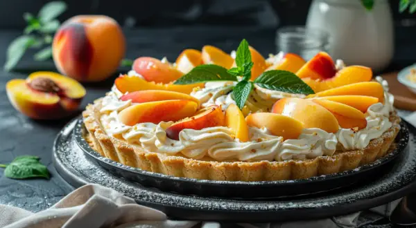 Kruche ciasto z mascarpone - Jak zrobić pyszne ciasto z brzoskwiniami