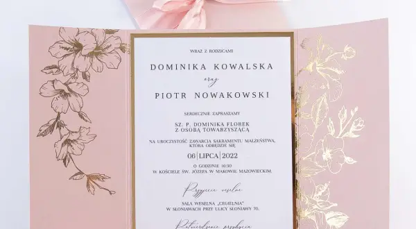 Ile kosztują zaproszenia na ślub? Ceny, które zaskoczą Twoje plany