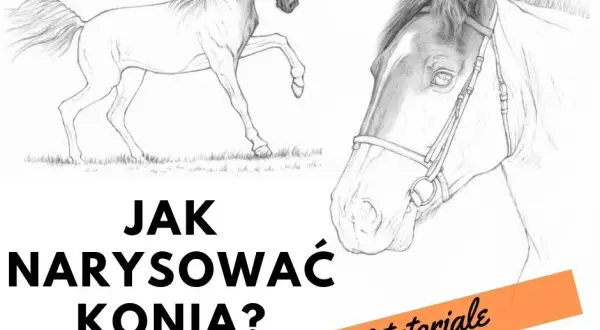 Jak narysować konia dla dzieci w prosty sposób - krok po kroku