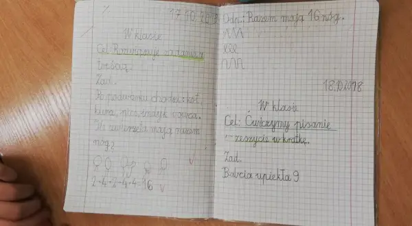 Jak pisać w zeszycie w kratkę, aby notatki były czytelne i estetyczne