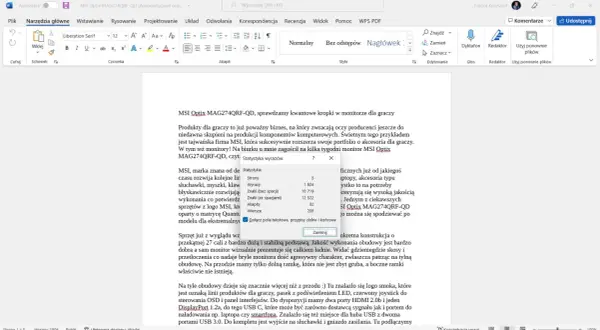 Jak sprawdzić w Wordzie ilość znaków i uniknąć nieporozumień w tekście