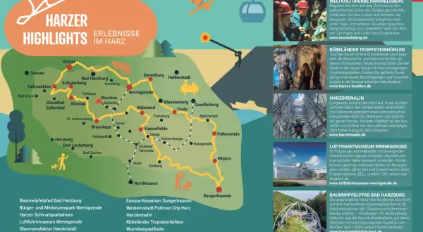 Harz: Attraktionen, Abenteuer & Kultur Ihr Reiseplan