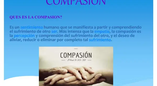 El compasión significado: un sentimiento humano que comprende el sufrimiento ajeno y busca aliviarlo. Manos entrelazadas simbolizan este acto.