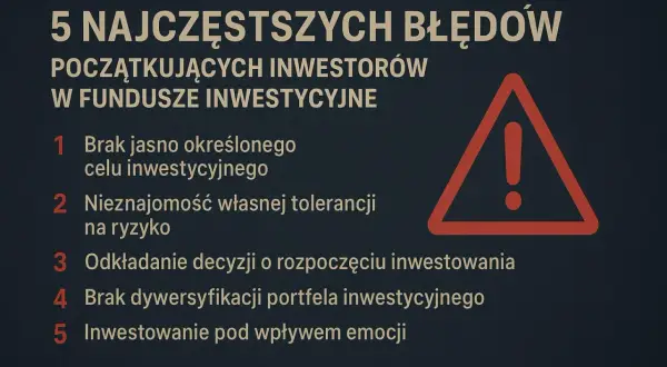 5 błędów początkujących inwestorów: brak celu, nieznajomość ryzyka, odkładanie decyzji, brak dywersyfikacji, emocje. Unikaj ich, by nie pogłębić kryzys finansowy.
