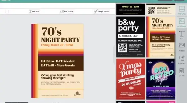 Najlepsze szablony ulotek na retro imprezy do pobrania i personalizacji
