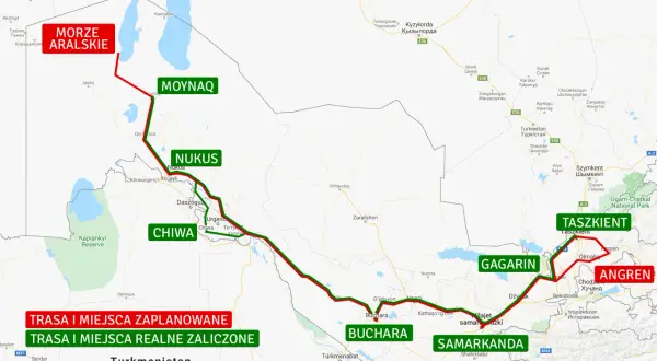 Trasa podróży po Uzbekistan: Morze Aralskie, Moynaq, Nukus, Chiwa, Buchara, Samarkanda, Taszkient. Zobacz te miejsca!