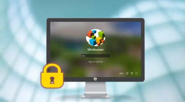 Ekran logowania Windows z polem PIN i ikoną kłódki. Dowiedz się, jak zablokować ekran Windows, aby chronić swoje dane.