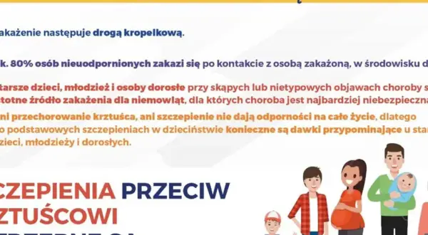 Krztusiec szczepienie jest kluczowe dla ochrony niemowląt. Dorośli i starsze dzieci mogą nieświadomie przenosić chorobę.