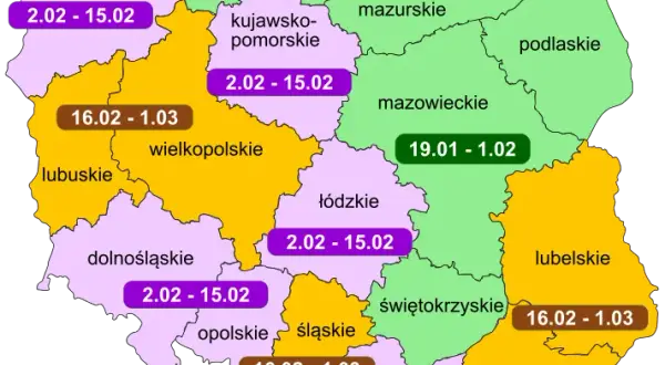 Kiedy ferie w Świętokrzyskiem 2026? Terminy i pomysły na zimę!