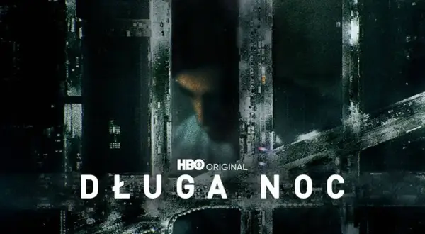 Długa noc, piosenka z HBO Original. Mroczne miasto nocą, światła ulic i budynków tworzą atmosferę tajemnicy.
