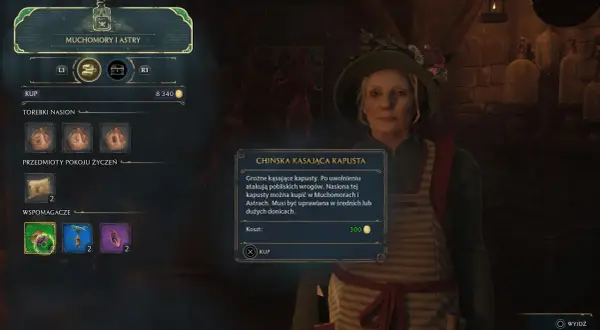 W grze Hogwarts Legacy kupujesz nasiona ślazu, by potem je hodować.