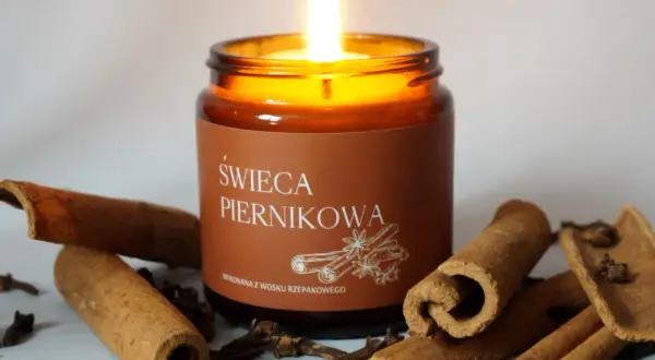 Świeczka o zapachu piernika - stwórz wyjątkową atmosferę świąt