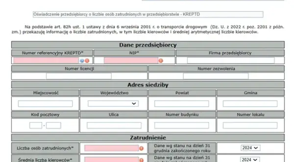 Jak wypełnić oświadczenie o zatrudnieniu kierowcy bez błędów?