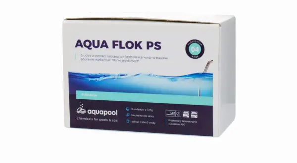 Opakowanie środka do flokulacji wody basenowej Aqua Flok PS.