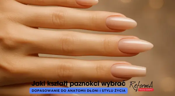 Dłonie z idealnie dopasowanymi, migdałowymi paznokciami. Odkryj najładniejszy kształt paznokci dla siebie.