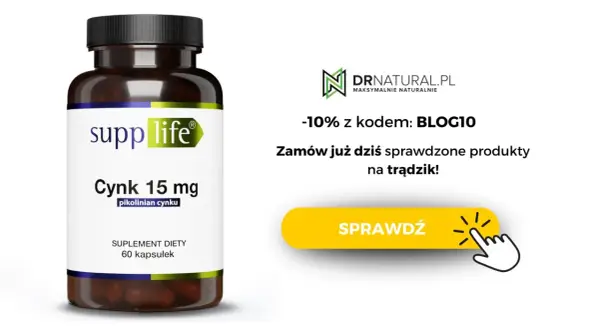 Suplementy na trądzik: cynk 15 mg w kapsułkach. Zamów już dziś i skorzystaj z -10% rabatu!