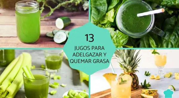 Batidos verdes y amarillos, ideales como jugo verde para bajar de peso. Ingredientes frescos como pepino, apio y piña.