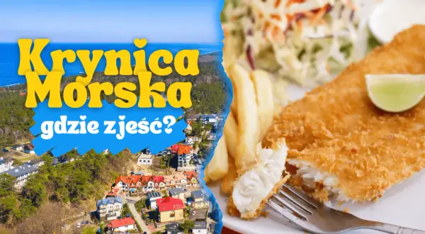 Krynica Morska: zobacz, gdzie zjeść pyszne ryby i frytki, podziwiając widok na miasto i morze.