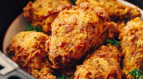 Chrupiący kurczak z airfryer, idealnie przyprawiony i złocisty. Pyszny obiad gotowy w mgnieniu oka!